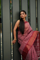 Lehariya Cotton Saree